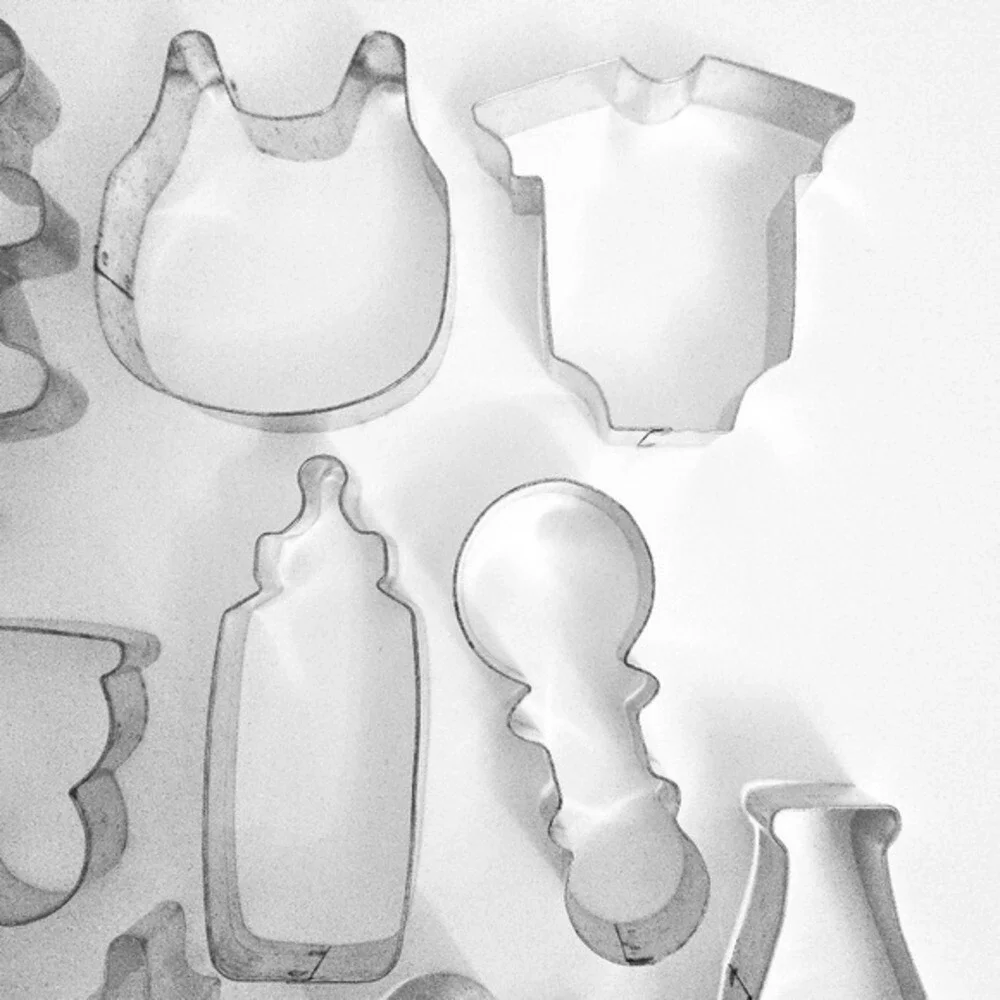 Baby Shower / Gender Reveal Vintage Cookie Cutters‎ (Set of 10)